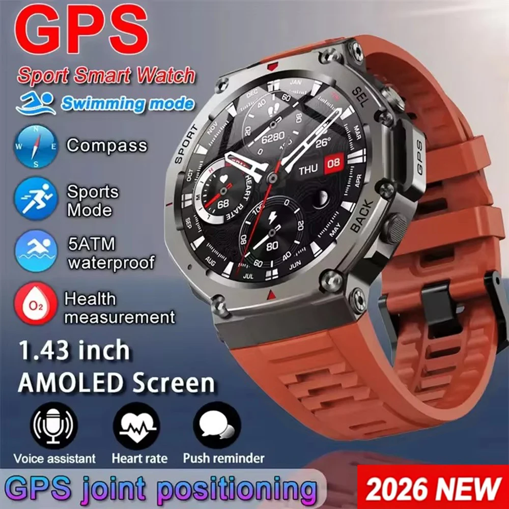 Japanese Active Lifestyle - Erkek Akıllı Saat GPS AMOLED Dokunmatik