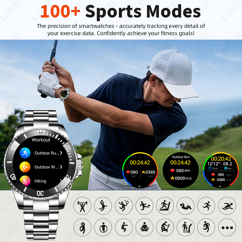 LIGE Yeni Stil Lüks Akıllı Saa - Japanese Active Lifestyle incelemesi ve fiyatı